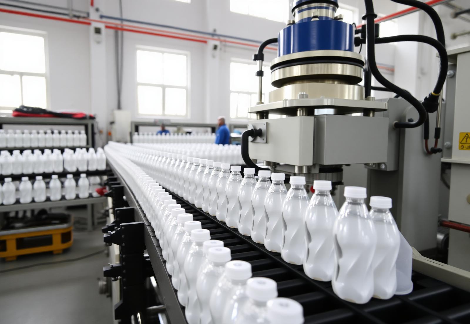 HDPE blow moulding production line at the Intrix Infotech facility in Pune